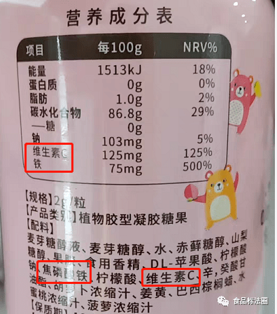 食品添加剂的范围及标示梳理 强化剂与营养强化剂