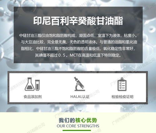 营养强化剂新选择 印尼百利中链甘油三酯的卓越优势